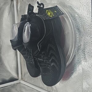 K Black Knit Youth Big Boy 4 Athletic Works Red Soled Breathable